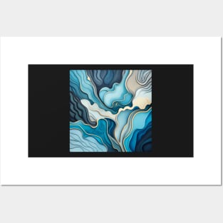 Abstract fluid art Posters and Art